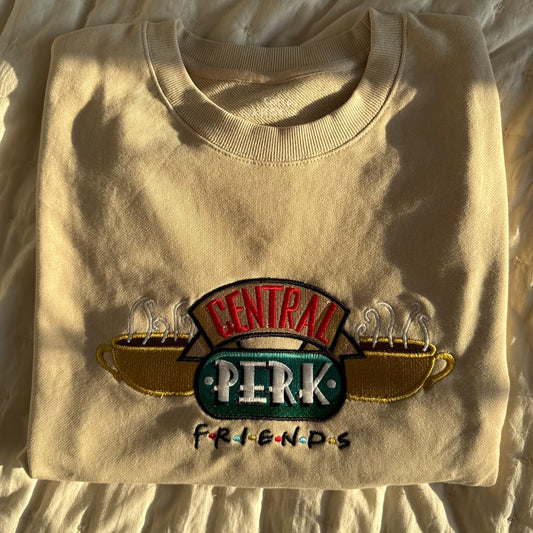 Central Perk Embroidery Sweatshirt